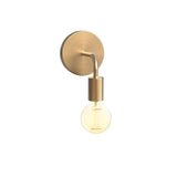 Prospect Curved Wall Sconce, Aged Brass