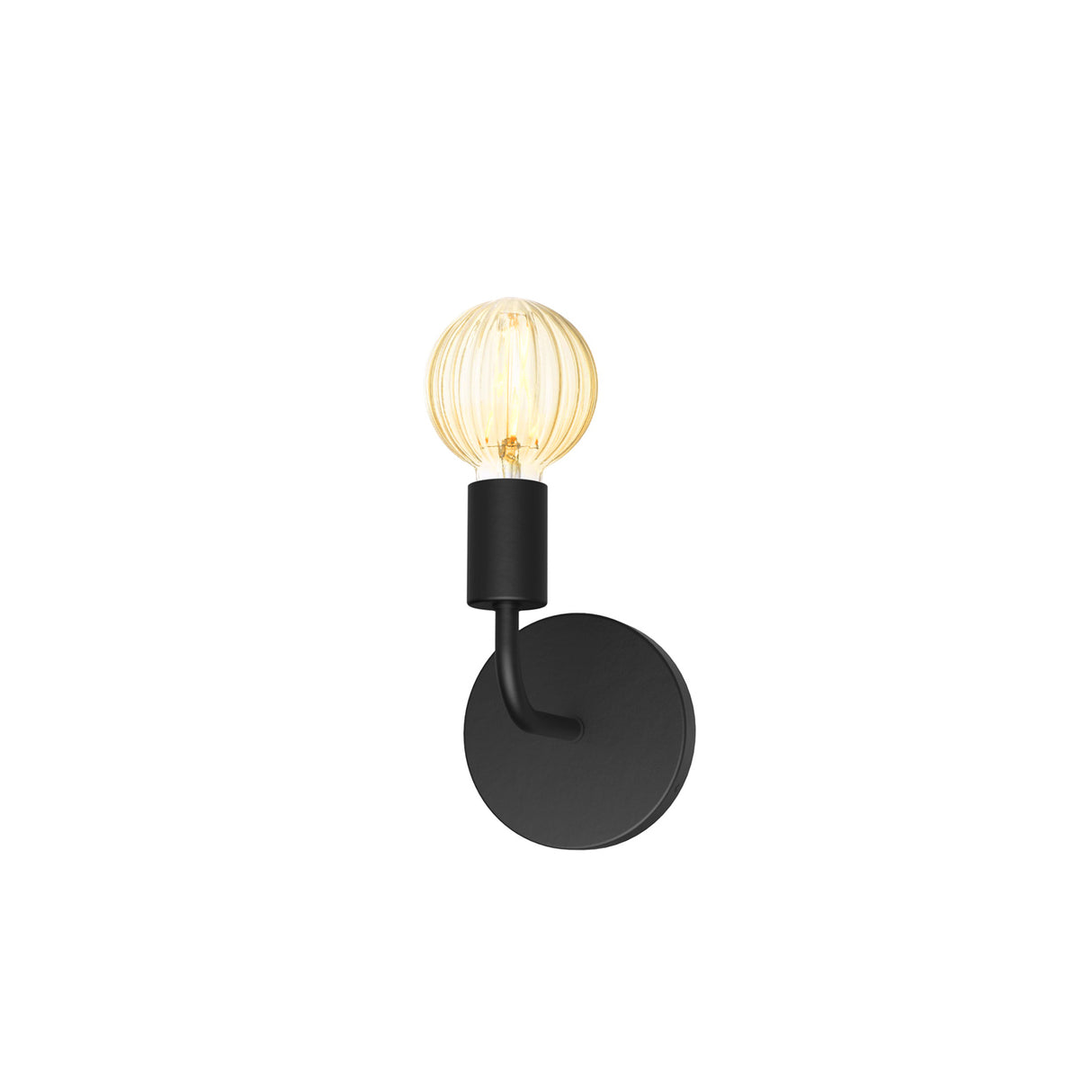 Prospect Curved Wall Sconce, Matte Black