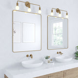 Open Box Prospect 3 Light Vanity, Aged Brass