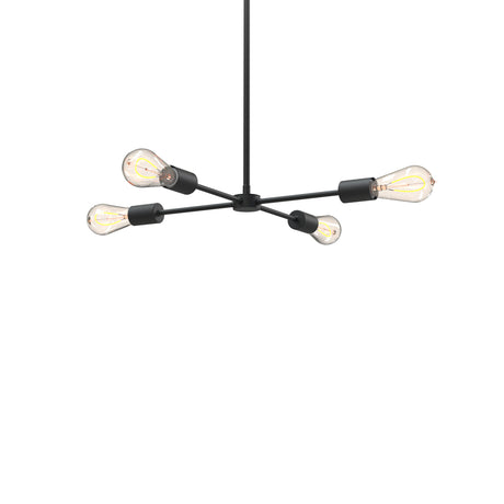 Prospect 4 Light Pendant, Matte Black