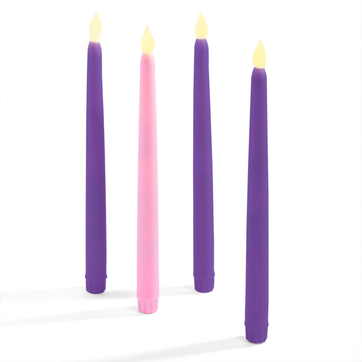 Classic Advent Flameless Candles, Set of 4