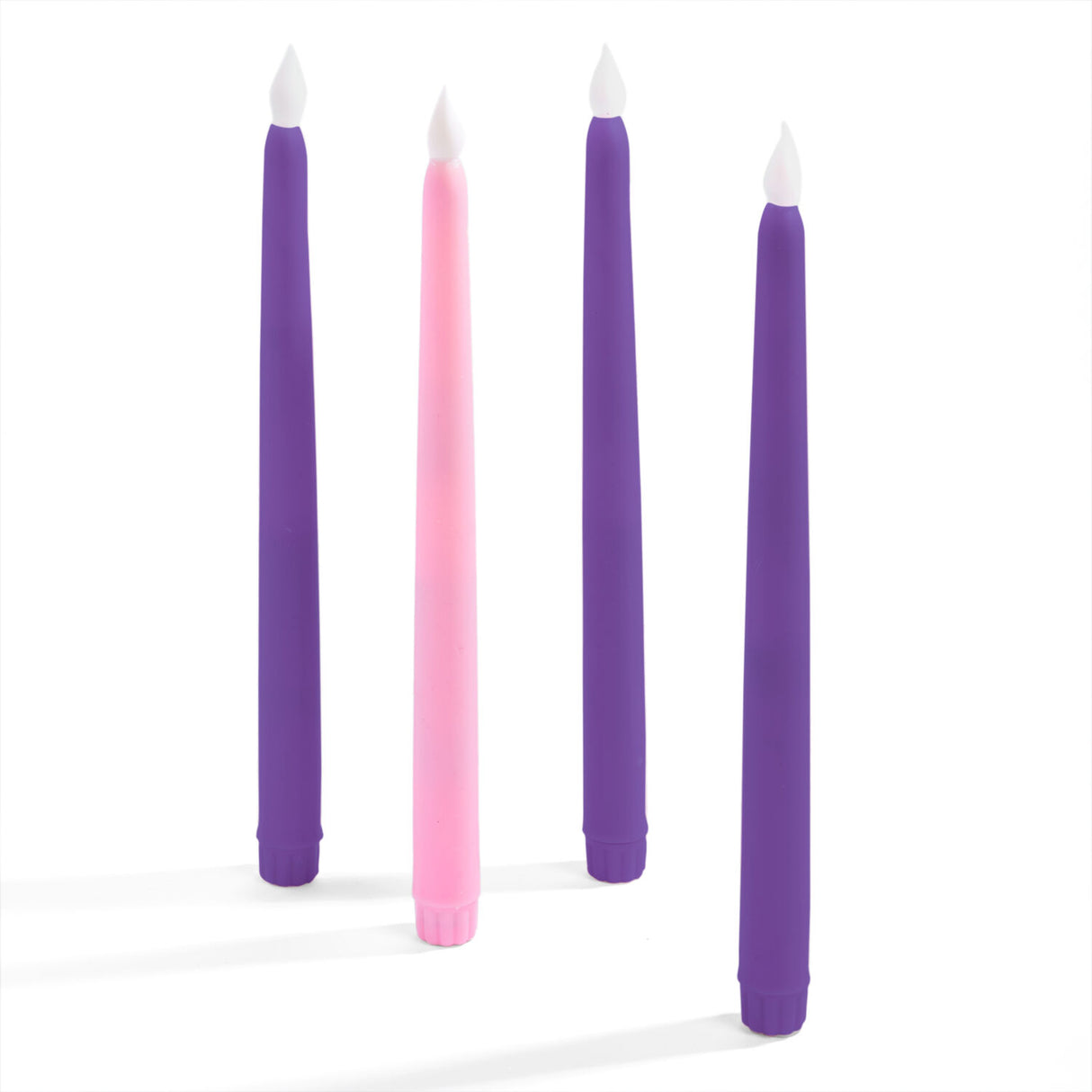 Classic Advent Flameless Candles, Set of 4