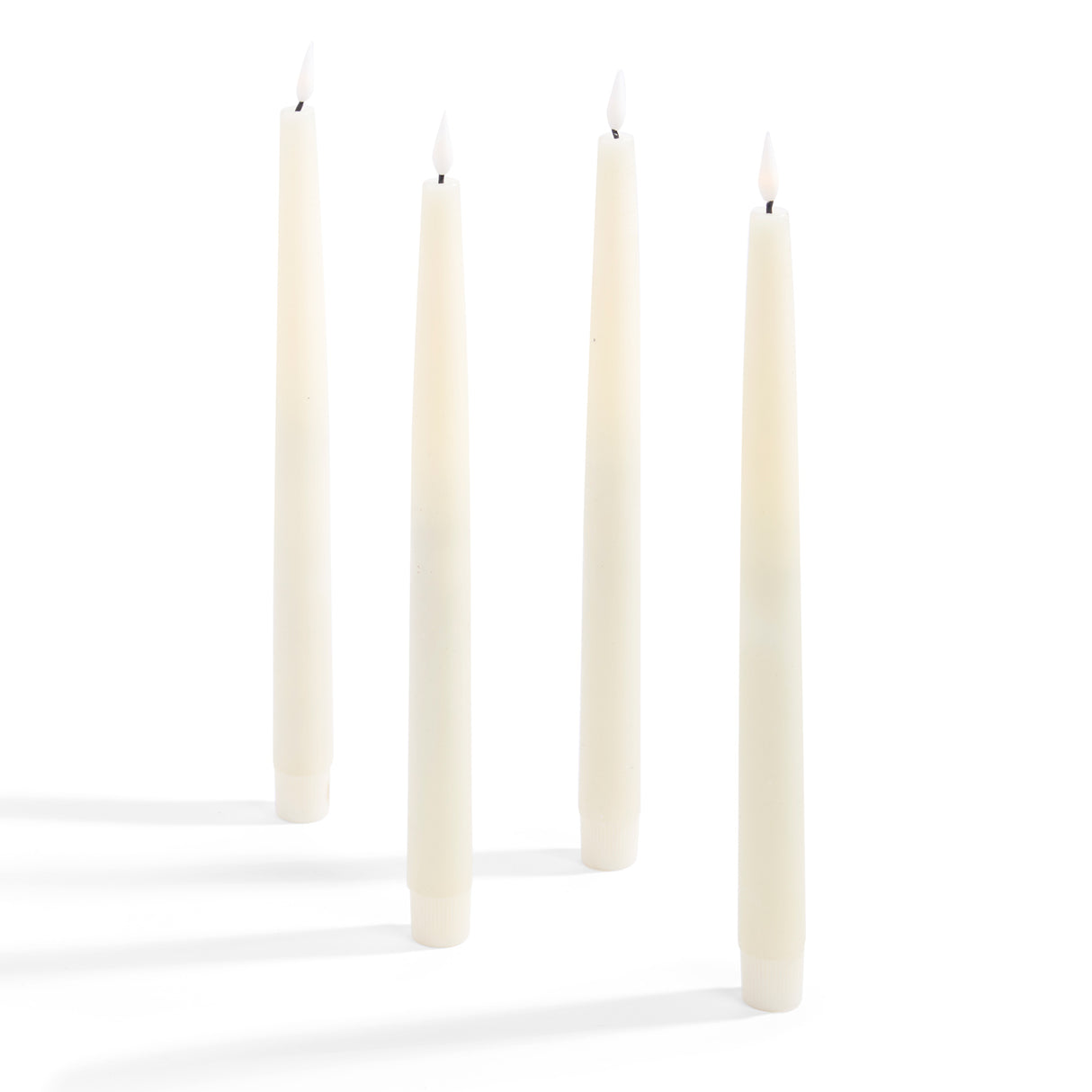 Infinity Wick Ivory 11" Taper Candles, Set of 4