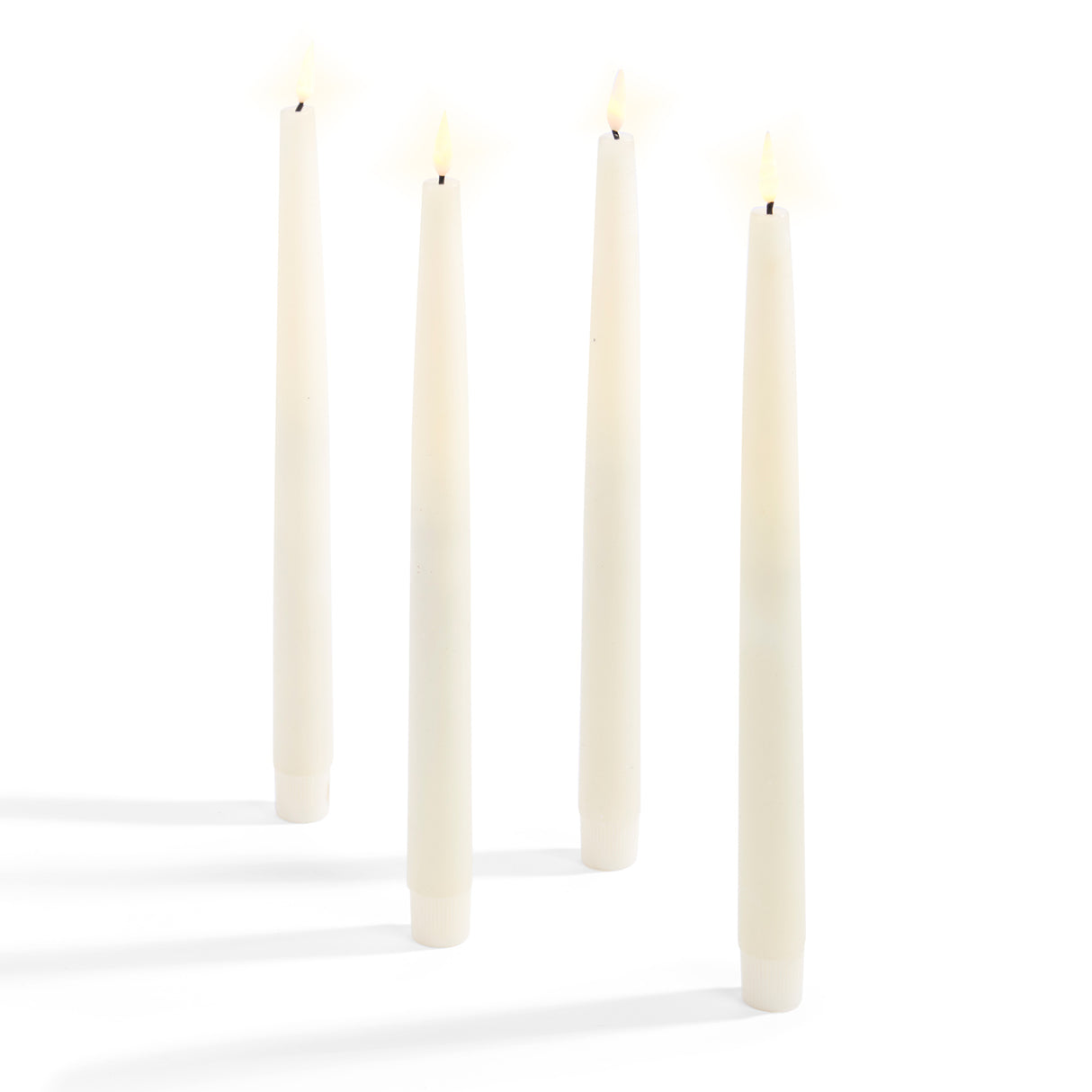 Infinity Wick Ivory 11" Taper Candles, Set of 4