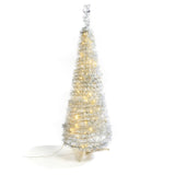 Carroll 4 Foot Pre-Lit Silver Pop-Up Tree