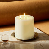 Infinity Wick Ivory 3-LED 6"x6" Pillar Candle