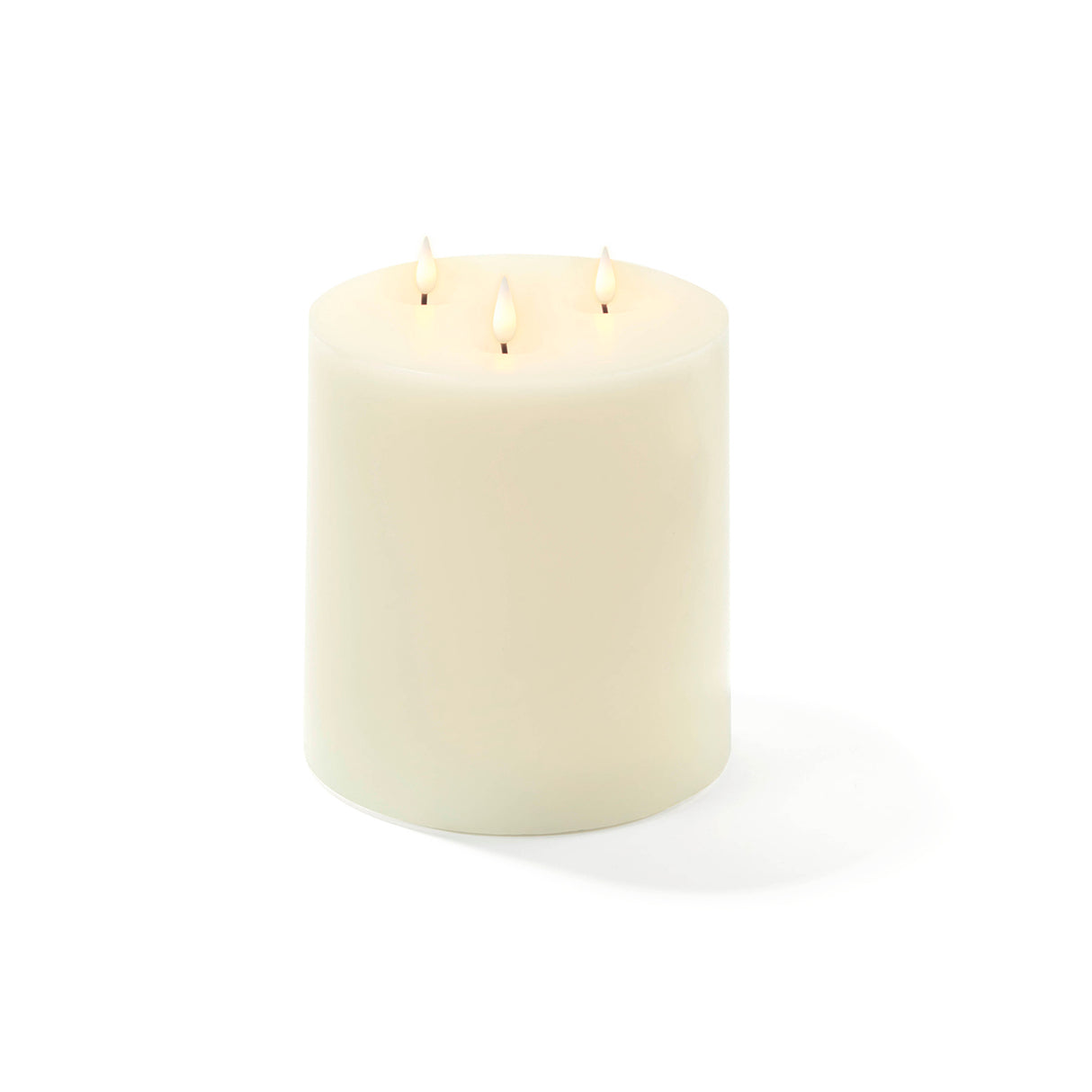 Infinity Wick Ivory 3-LED 6"x6" Pillar Candle