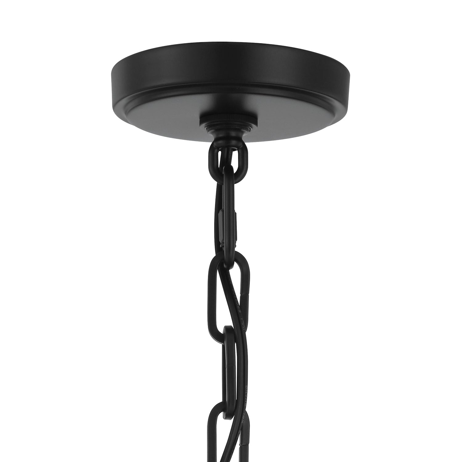 Anover Small Lantern Pendant, Matte Black