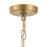 Anover Small Lantern Pendant, Satin Brass