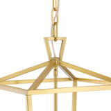 Anover Medium Lantern Pendant, Satin Brass