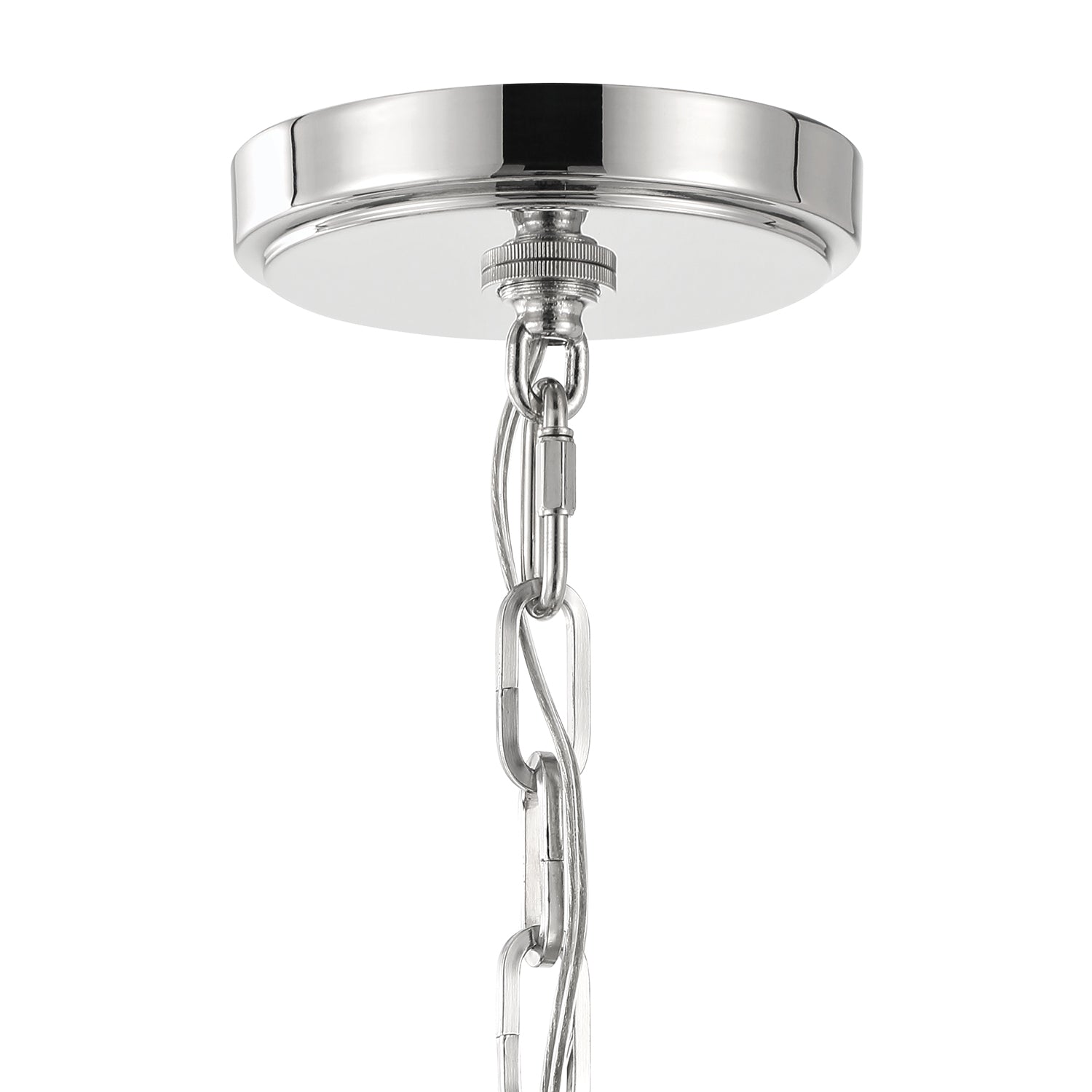 Anover Medium Lantern Pendant, Polished Nickel