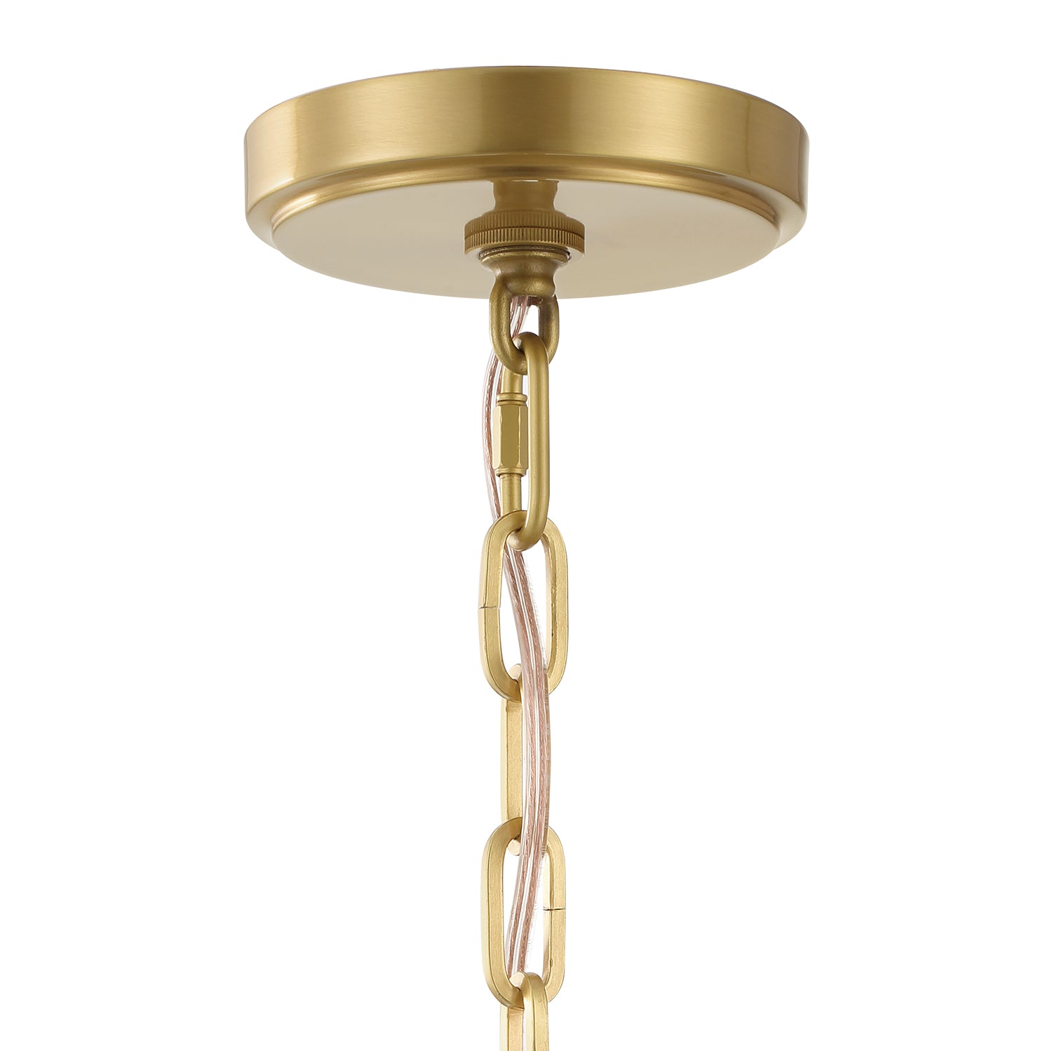 Anover Medium Lantern Pendant, Satin Brass