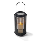 Mariposa Metal Lantern with Flameless Candle, Medium