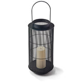 Open Box Mariposa Metal Lantern with Flameless Candle, Large