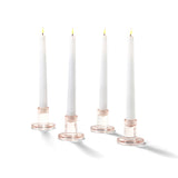 Verrea Blush Taper Candle Holders, Set of 4