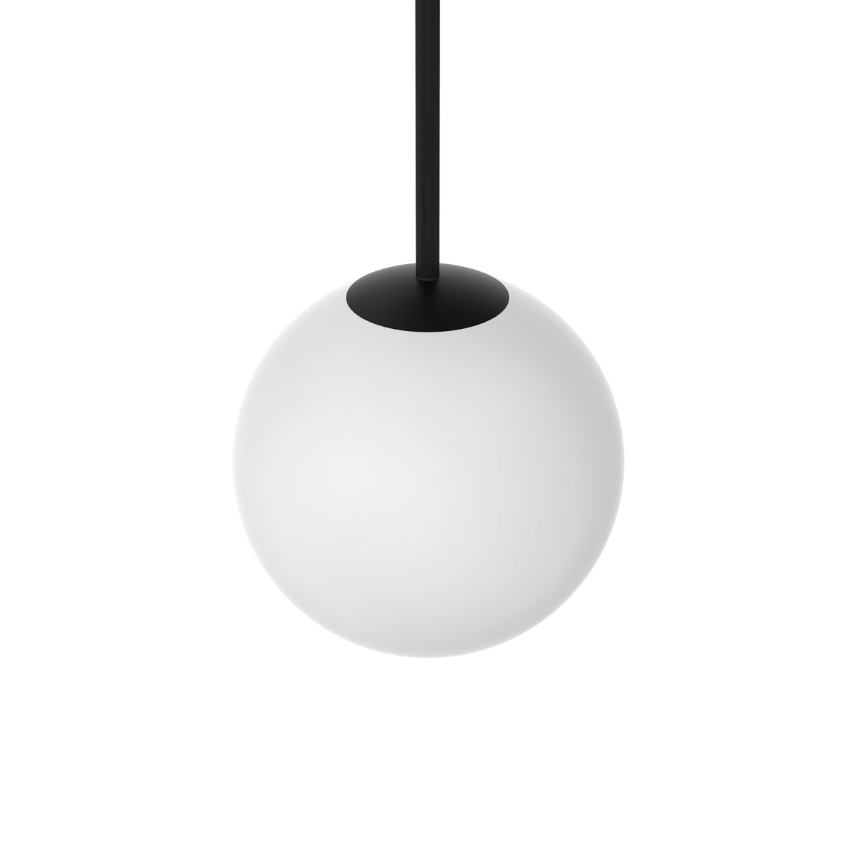 Open Box Aria 8" Opal Globe Pendant, Matte Black