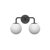 Castell 2 Globe LED Vanity Light, Matte Black