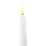 Infinity Wick White 9" Taper Candles, Set of 4
