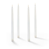 Infinity Wick White 11" Taper Candles, Set of 4