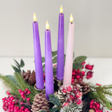 Infinity Wick Advent 9" Taper Candles, Set of 4