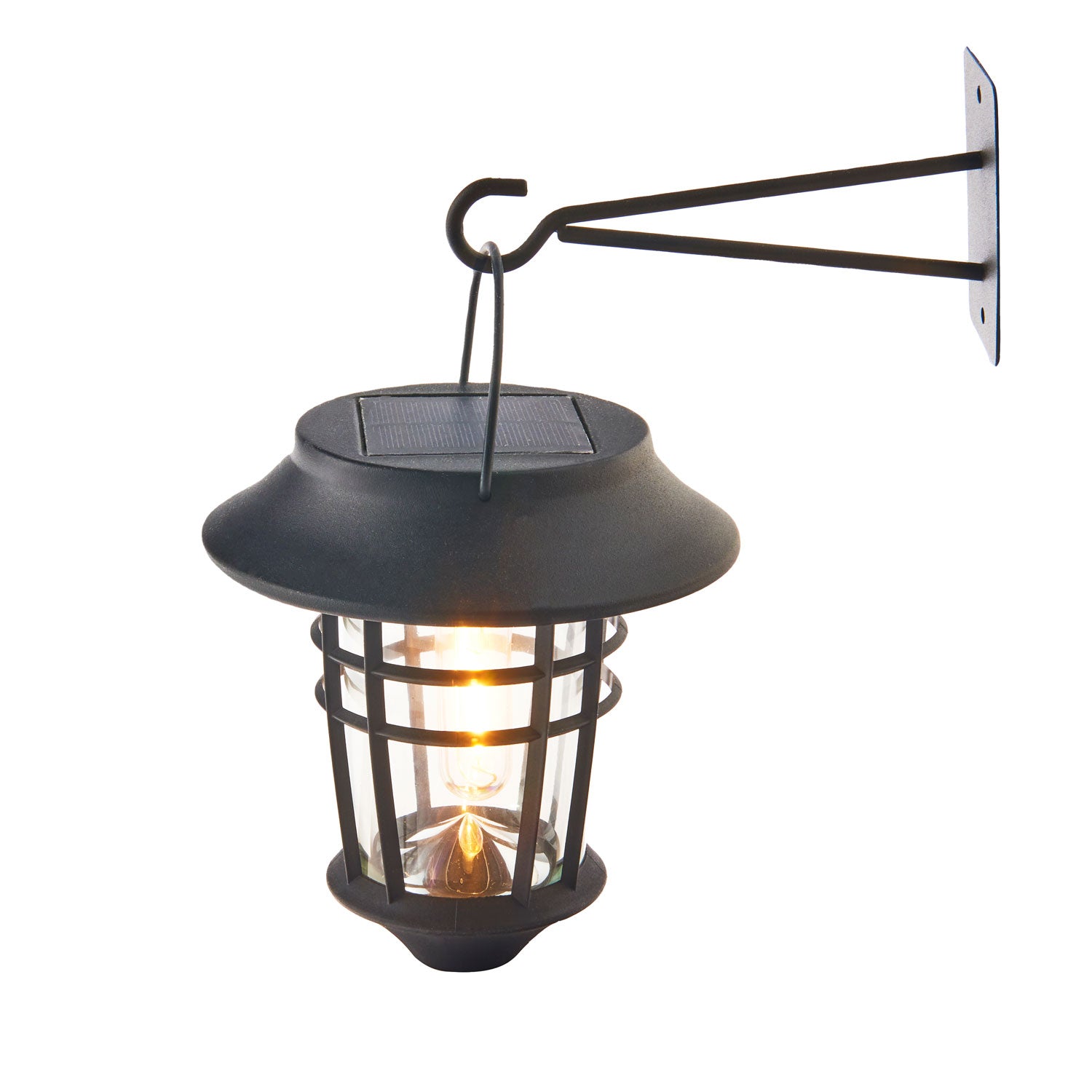 Elloway Solar Lantern Wall Lights, Set of 2