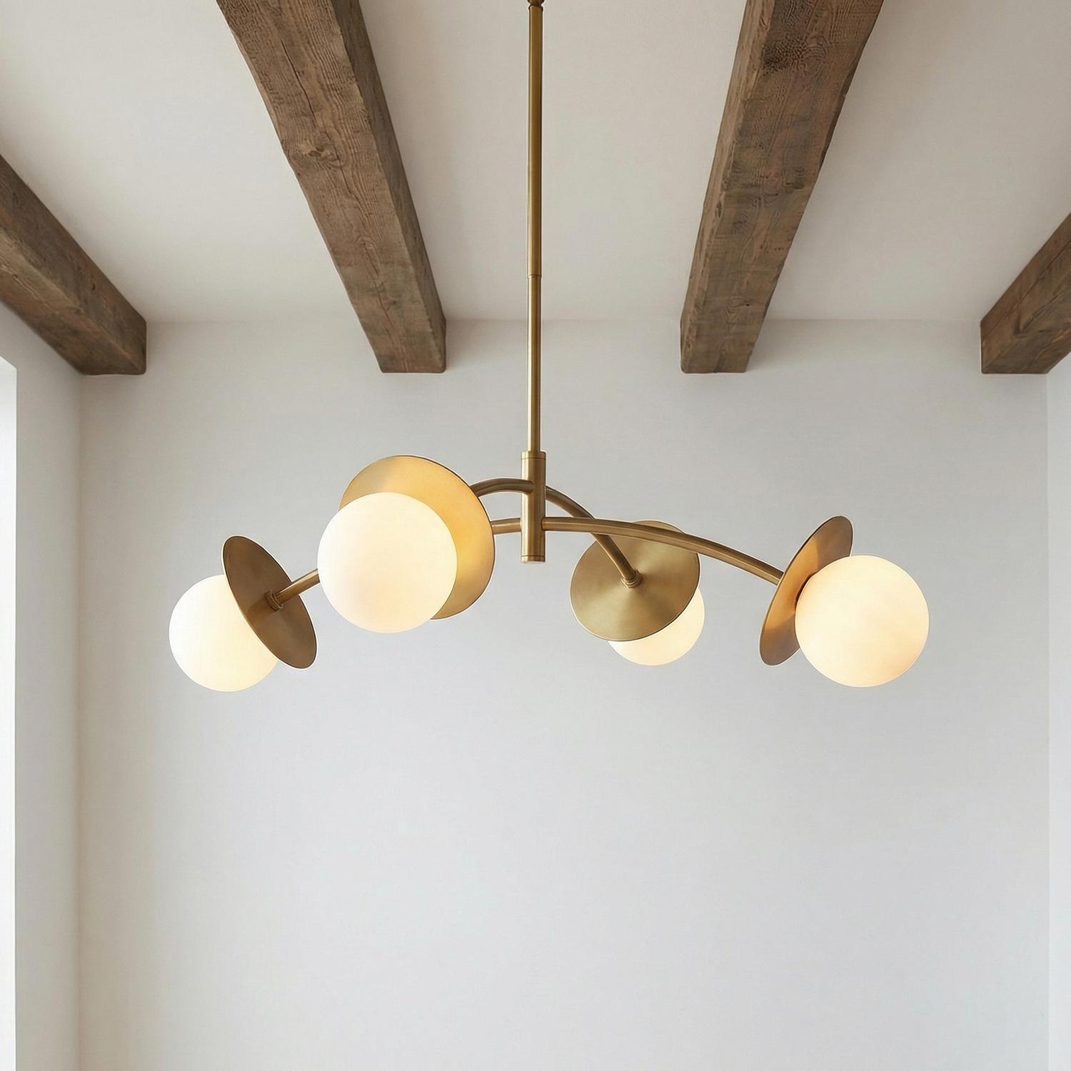 Levi 4 Globe Chandelier 26