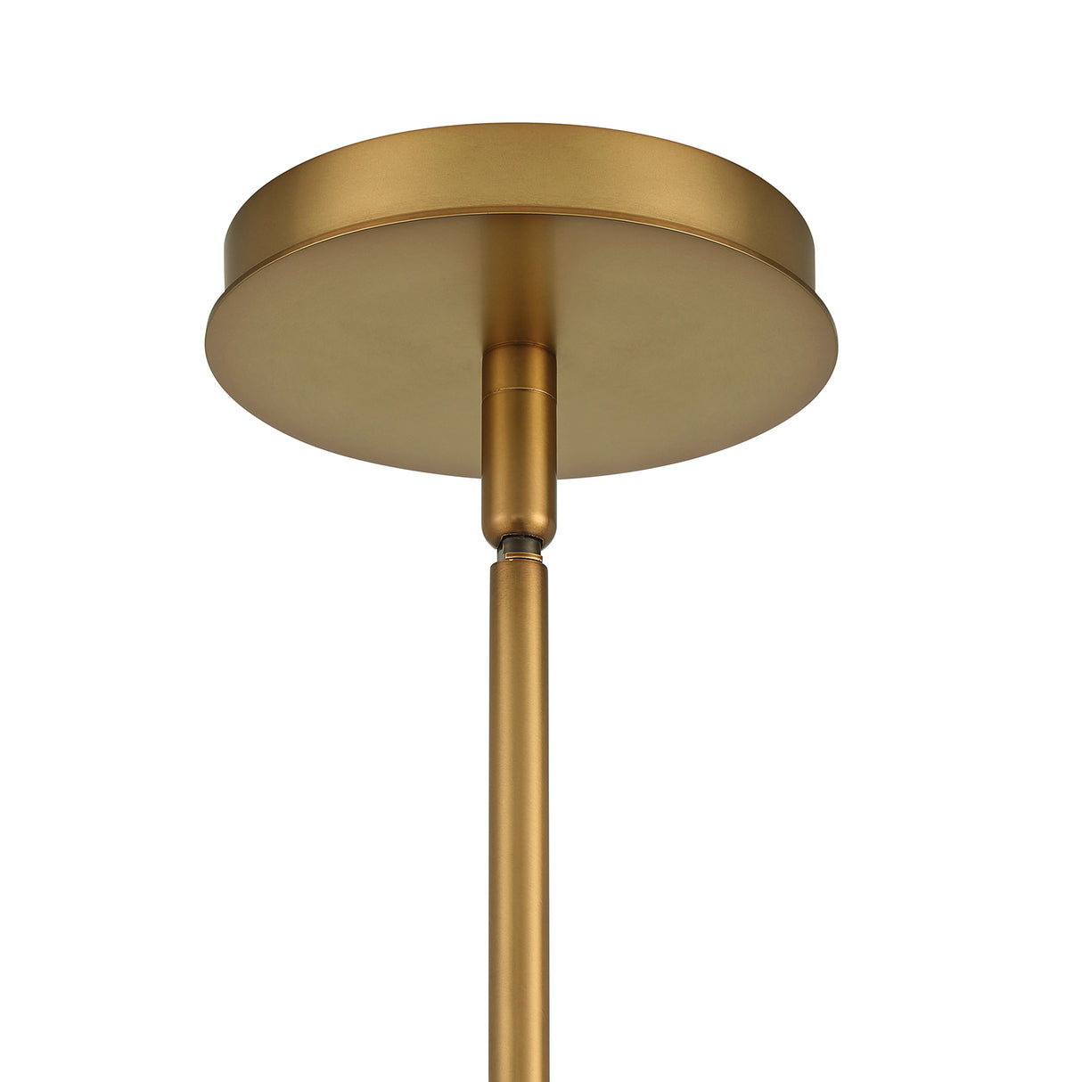 Levi 4-Globe LED Chandelier, Aged Brass