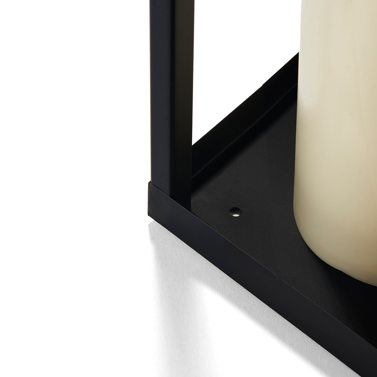 Open Box Cooper Outdoor Lantern with Flameless Candle, Large