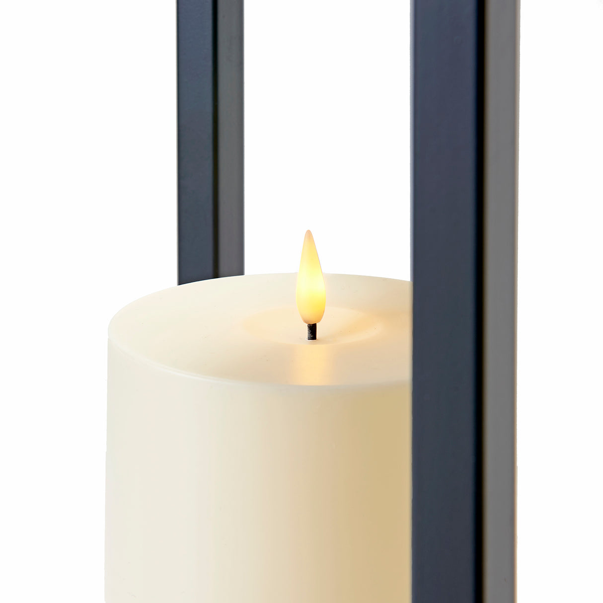 Cooper Outdoor Lantern with Flameless Candle, Medium
