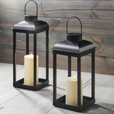 Open Box Tanner Solar Flameless Lantern, Medium