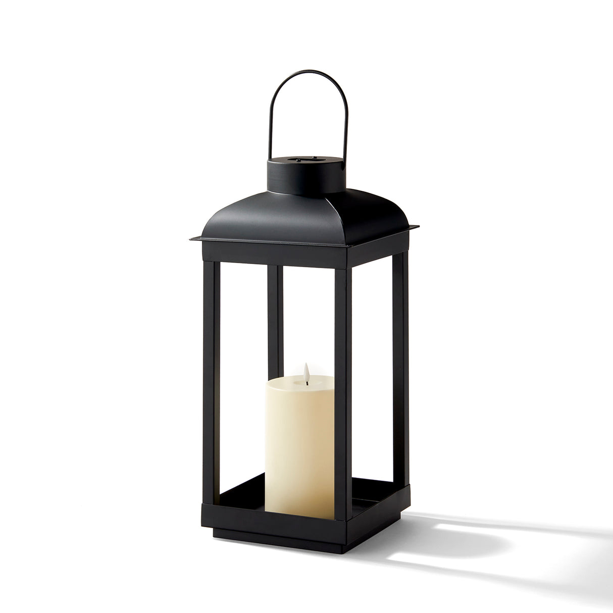 Open Box Tanner Solar Flameless Lantern, Medium