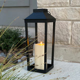 Open Box Ryder Solar Flameless Lantern, Medium