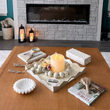 Open Box Cooper Outdoor Lantern with Flameless Candle, Large