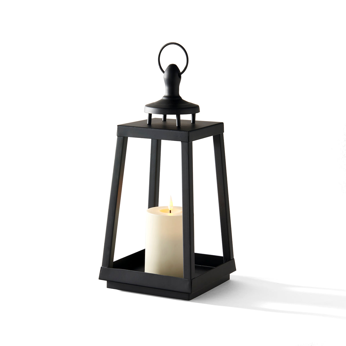 Cooper Outdoor Lantern with Flameless Candle, Medium