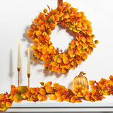 Fall Aspen Wreath with 80 LEDs