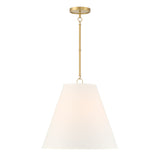 Open Box Luca Large 18" Conical Pendant, Satin Brass
