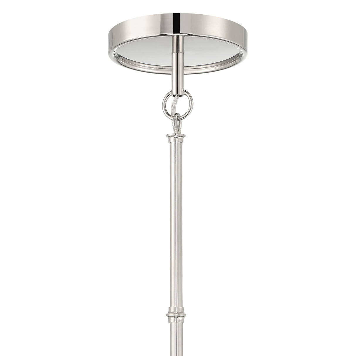 Luca Large 18" Conical Pendant, Polished Nickel