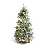 Ella 4ft Pre-Lit Christmas Tree, Flocked Evergreen