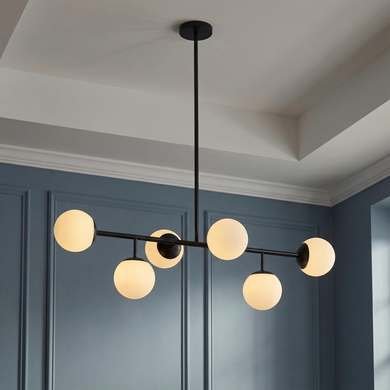Castell 6 Globe Linear Pendant 46