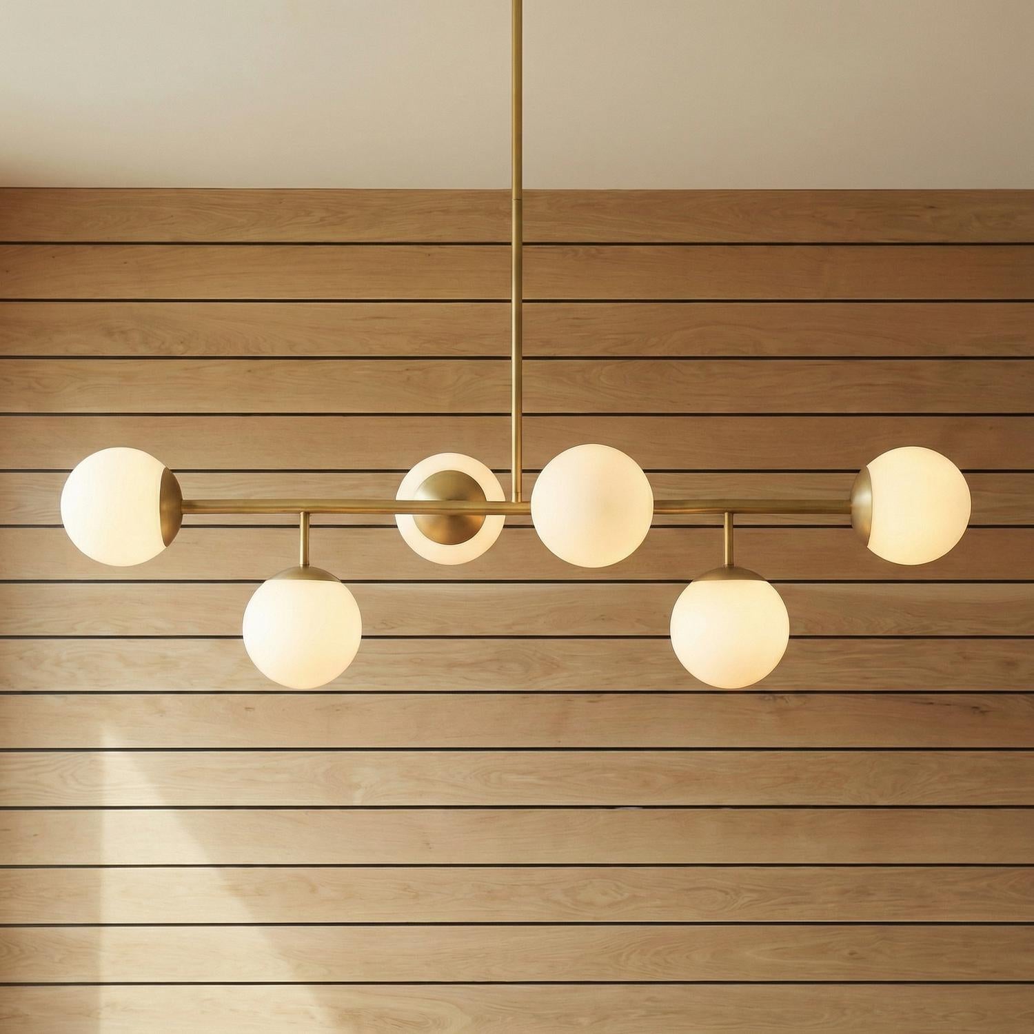 Castell 6 Globe Linear Pendant 46