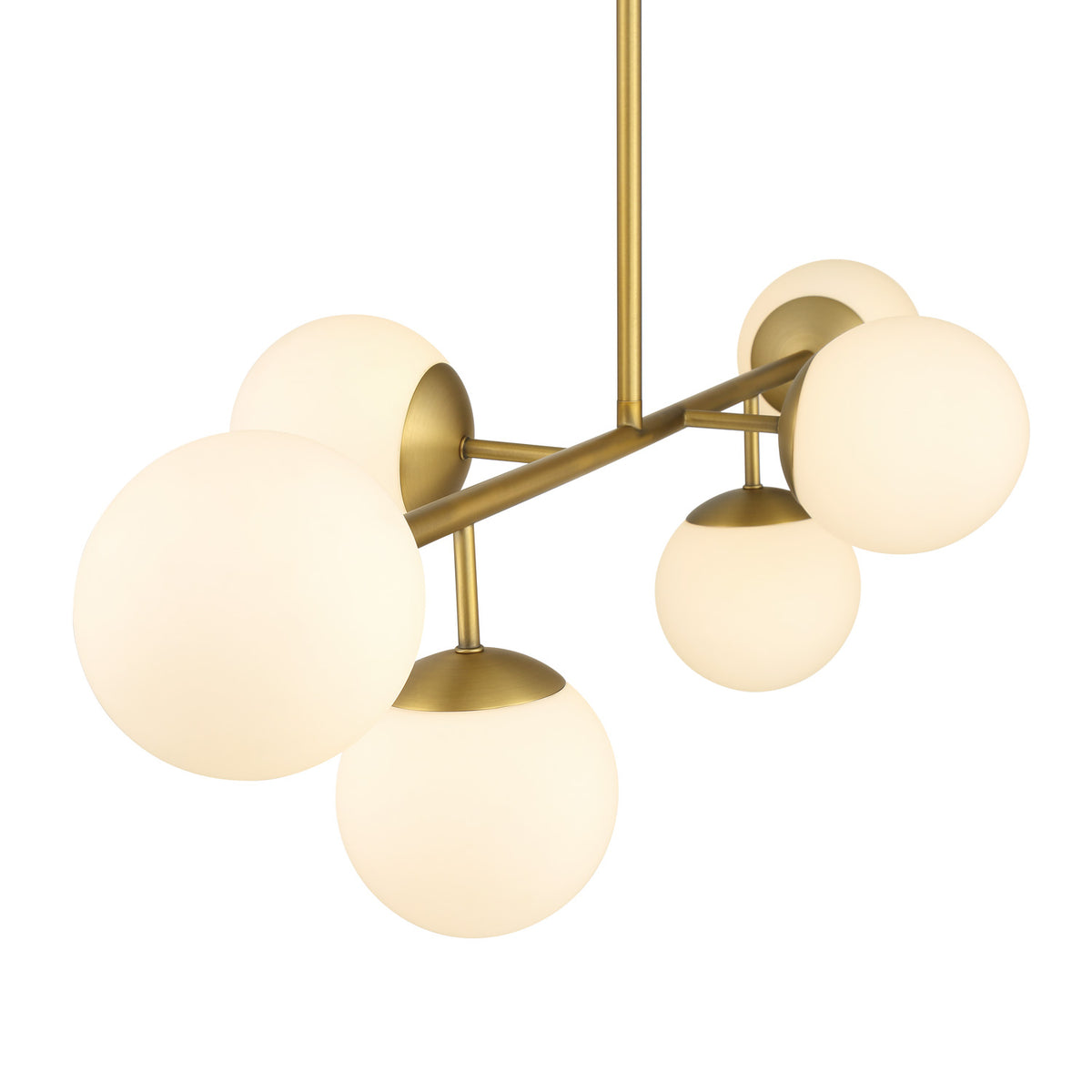 Open Box Castell 6 Globe Linear LED Pendant 46