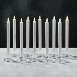 Verrea Clear Candle Holders, Set of 10