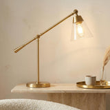 Owen Table Lamp 20", Satin Brass