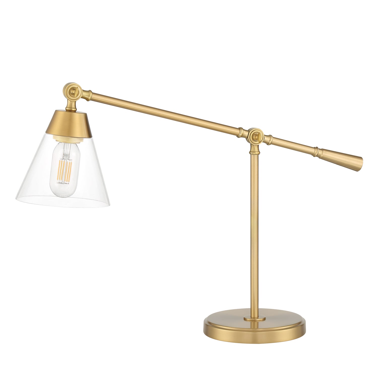 Owen Table Lamp, Satin Brass