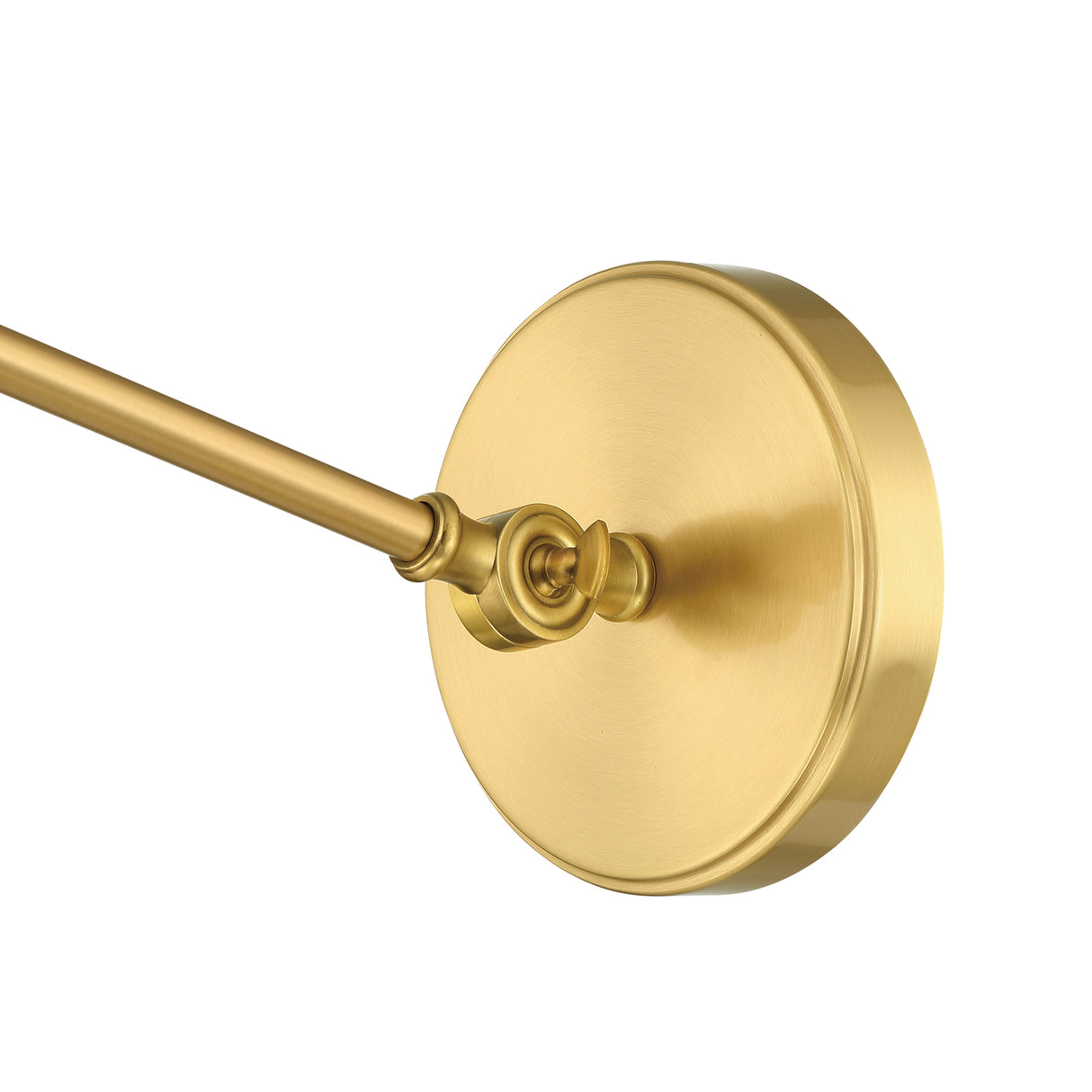 Owen Adjustable One Arm Wall Light, Satin Brass