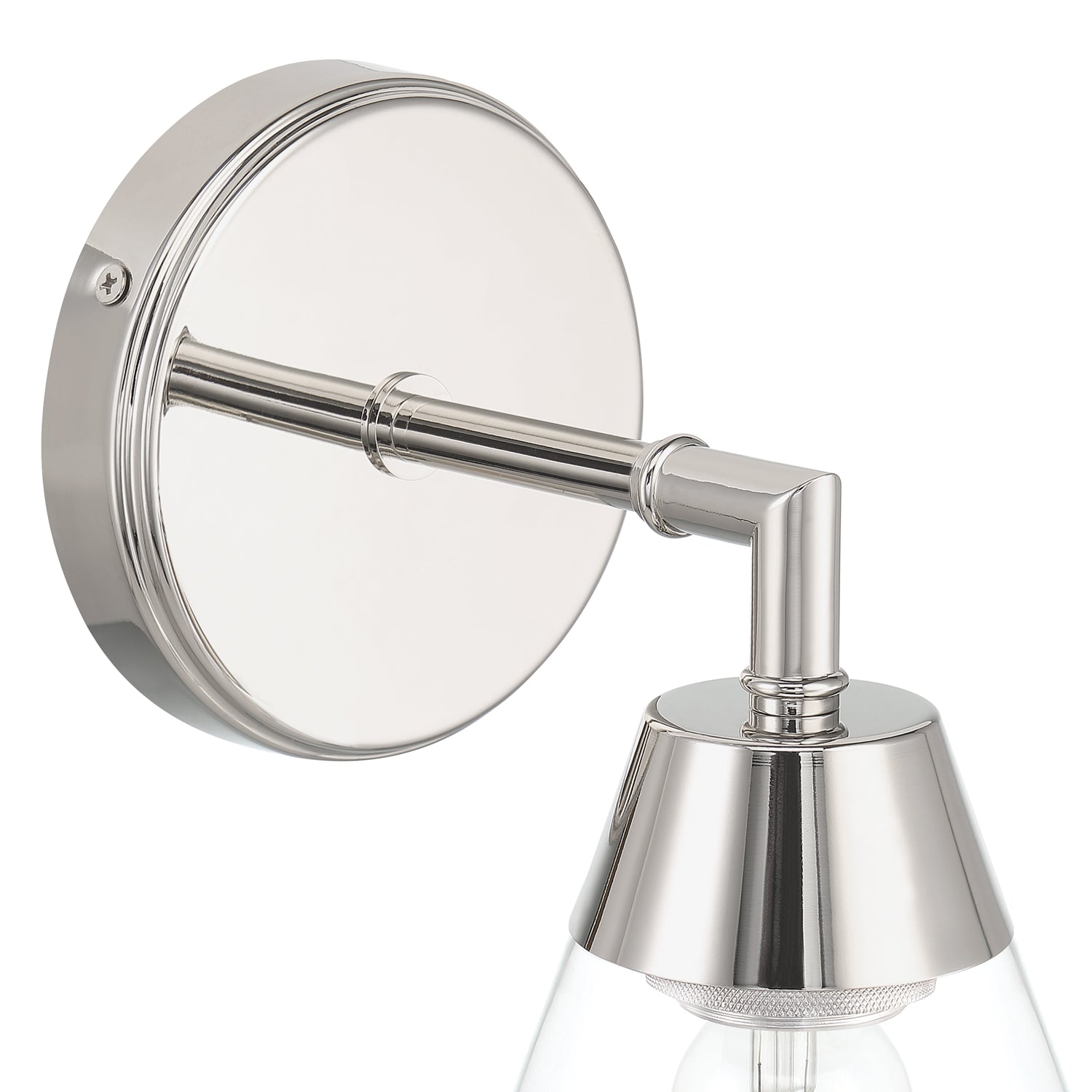 Owen 1 Light Vanity Wall Sconce, Polished Nickel