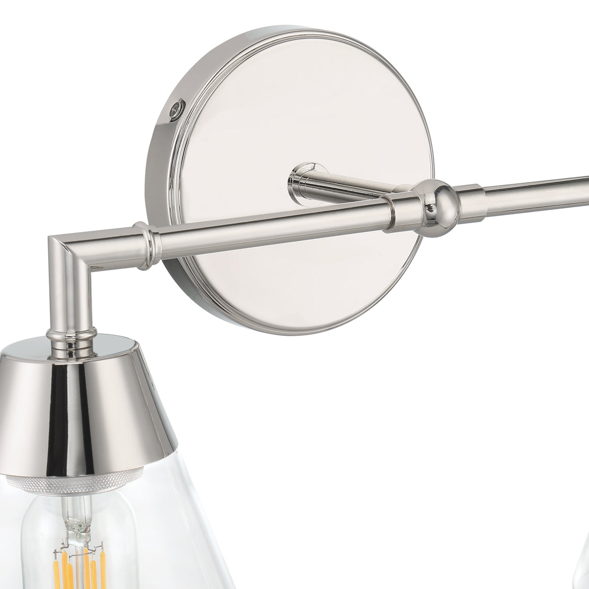 Owen 2-Light Vanity Wall Light, Polished Nickel