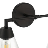 Owen 2-Light Vanity Wall Light, Matte Black