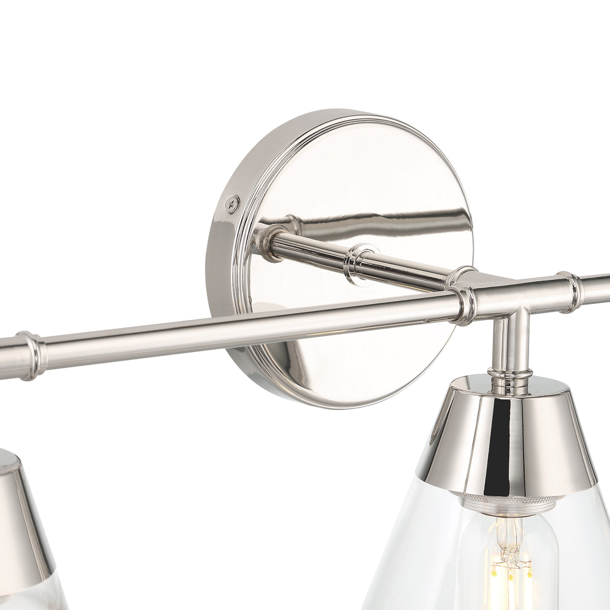 Owen 3-Light Vanity Wall Light, Polished Nickel