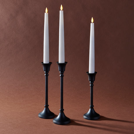 Finley Black Taper Candle Holder, Medium